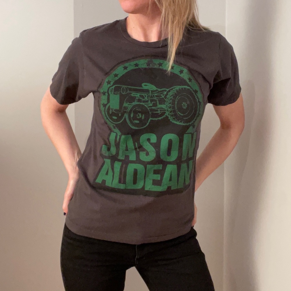 JASON ALDEAN Big Green Tractor Country Concert T-Shirt - Picture 2 of 8